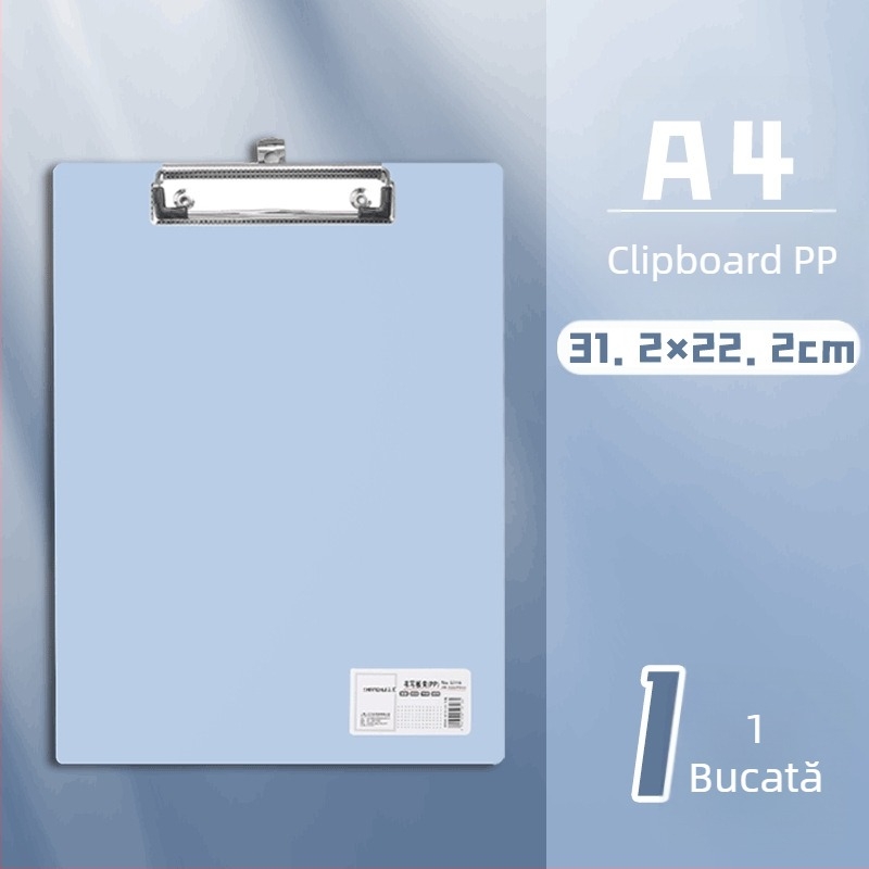 Clip pentru placă A4 – Clip plastic, PP, Model 5316/5317, Grosime placă 1,5 mm, Potrivit pentru hârtie A3