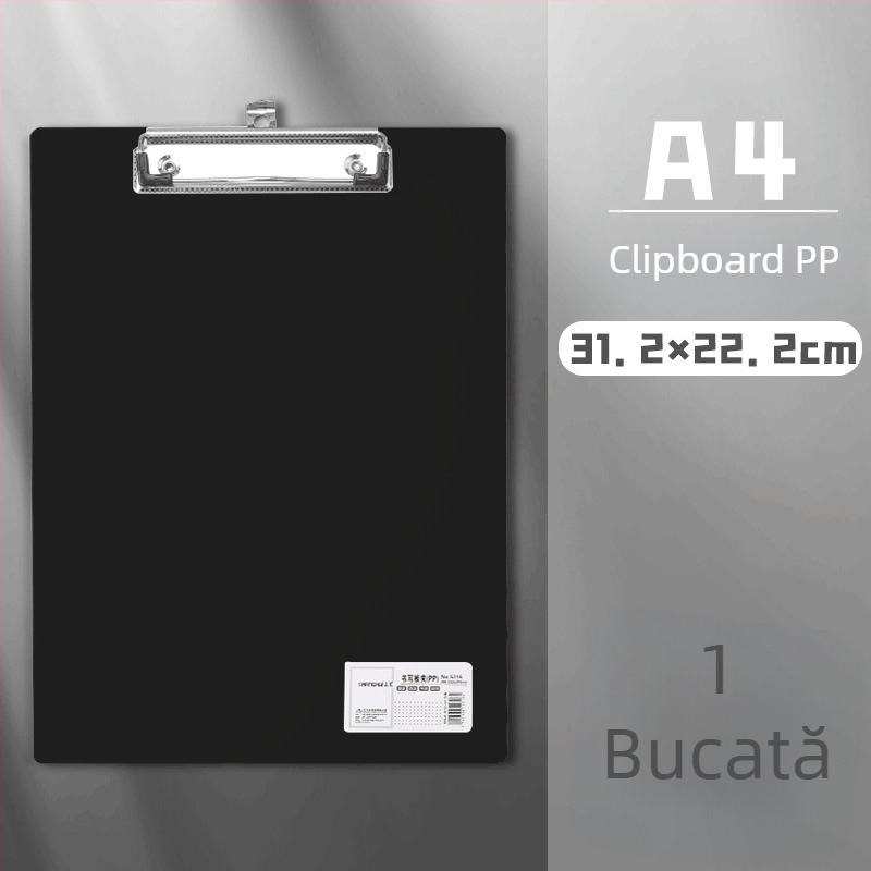 Clip pentru placă A4 – Clip plastic, PP, Model 5316/5317, Grosime placă 1,5 mm, Potrivit pentru hârtie A3