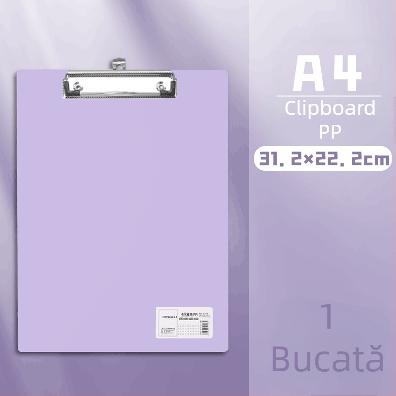 Clip pentru placă A4 – Clip plastic, PP, Model 5316/5317, Grosime placă 1,5 mm, Potrivit pentru hârtie A3