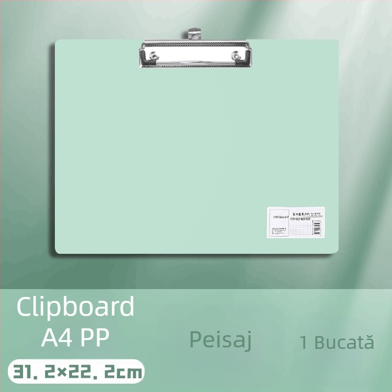 Clip pentru placă A4 – Clip plastic, PP, Model 5316/5317, Grosime placă 1,5 mm, Potrivit pentru hârtie A3