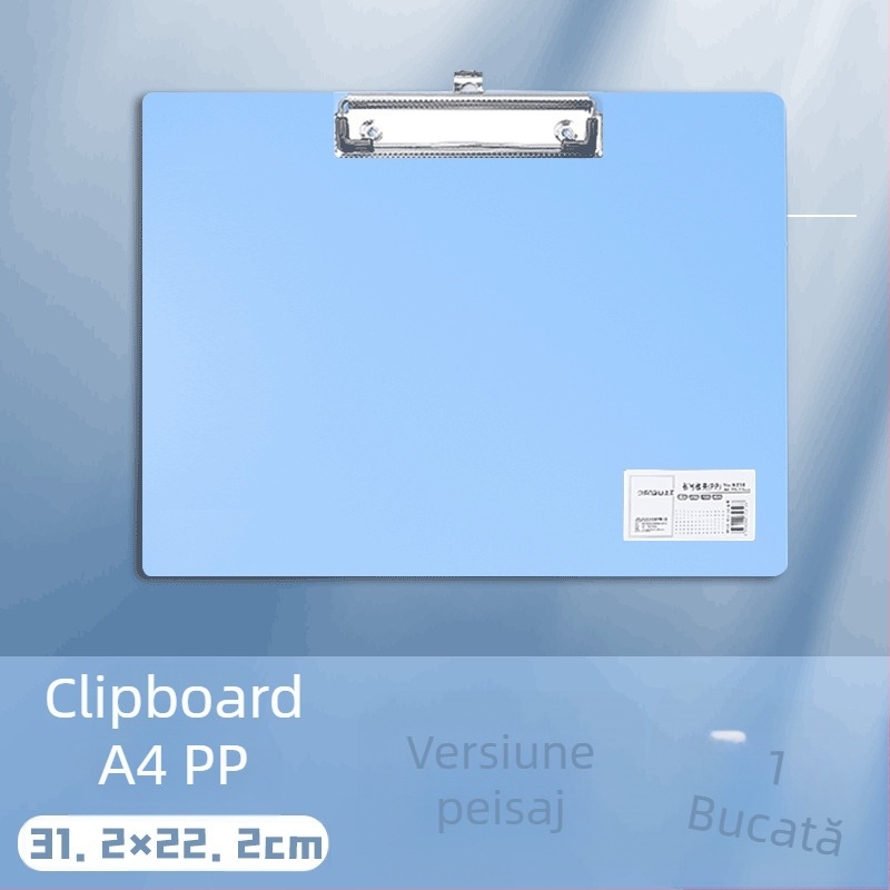 Clip pentru placă A4 – Clip plastic, PP, Model 5316/5317, Grosime placă 1,5 mm, Potrivit pentru hârtie A3