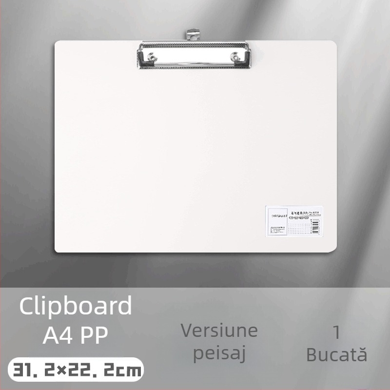 Clip pentru placă A4 – Clip plastic, PP, Model 5316/5317, Grosime placă 1,5 mm, Potrivit pentru hârtie A3