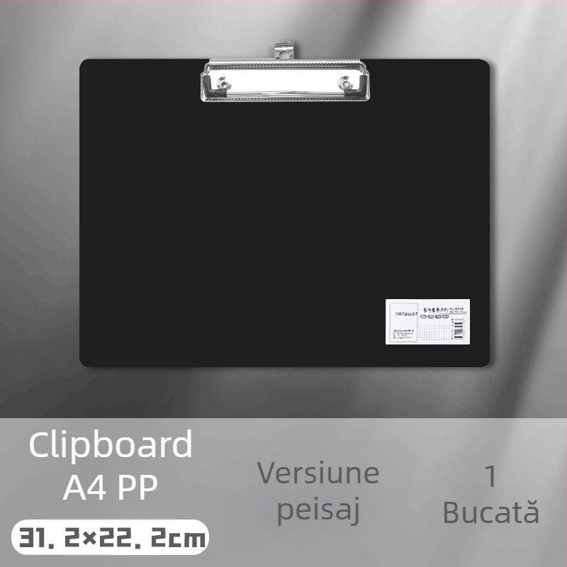 Clip pentru placă A4 – Clip plastic, PP, Model 5316/5317, Grosime placă 1,5 mm, Potrivit pentru hârtie A3