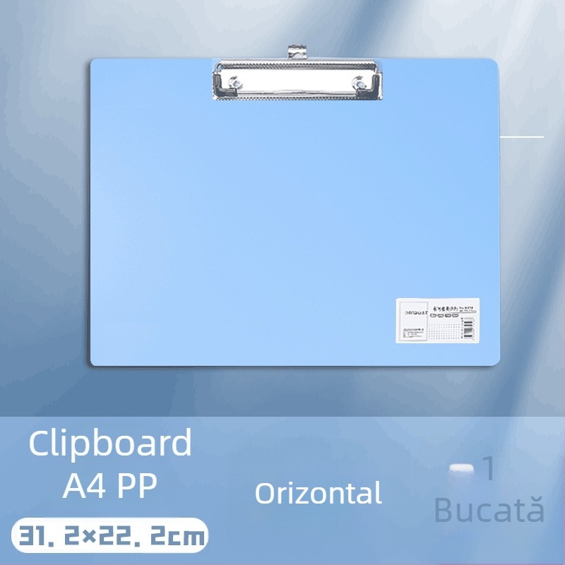 Clip pentru placă A4 – Clip plastic, PP, Model 5316/5317, Grosime placă 1,5 mm, Potrivit pentru hârtie A3