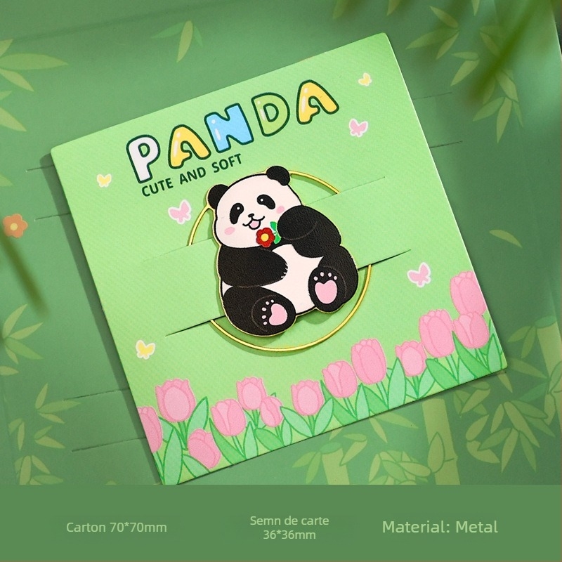 Marcaj metalic pentru carte cu panda și ciucuri, stil chinoiserie; Cod produs Sn-30rr; Material: metal; Scop cadou: cadouri promoționale, cadouri pentru conferințe, cadouri pentru festival, premii memorabile; IP: Nu