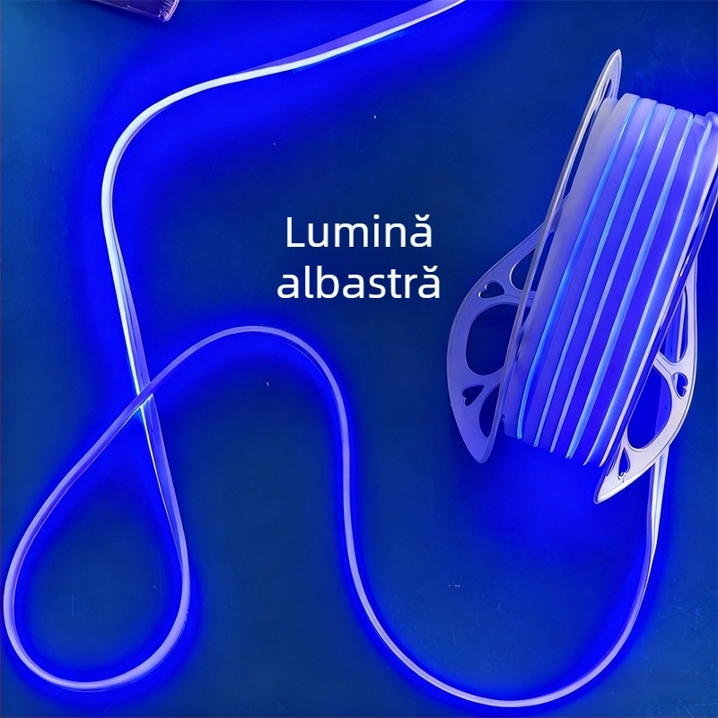 Bandă LED Neon 2835, 120 LED/m, IP65 impermeabilă, 8W, intrare 12-24-110-220V