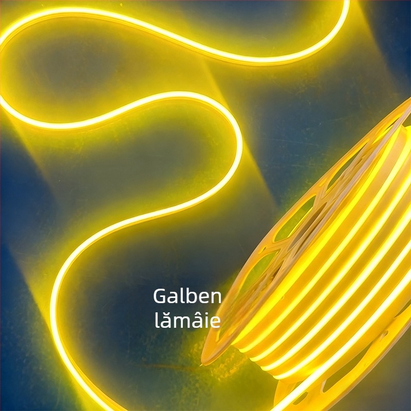 Bandă LED Neon 2835, 120 LED/m, IP65 impermeabilă, 8W, intrare 12-24-110-220V