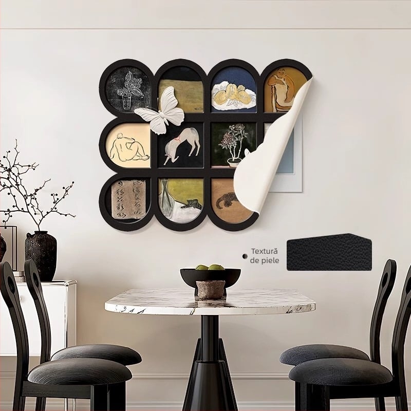 Tablou decorativ pentru cutia de contoare, stil medieval, fără ramă, imprimare inkjet, model plante