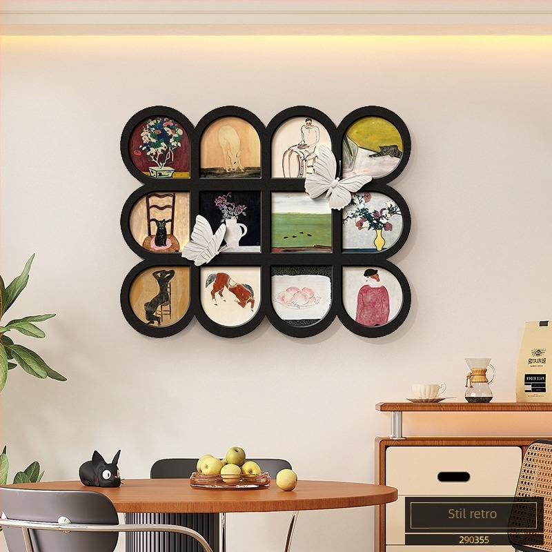 Tablou decorativ pentru cutia de contoare, stil medieval, fără ramă, imprimare inkjet, model plante