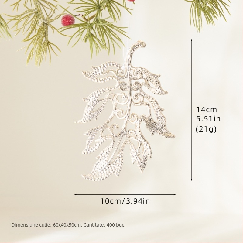 Pandantiv din plastic cu design de fulg de zăpadă și cap de cerb — Plastic; Crăciun; Tip produs: Pandantiv; Ambalare: pungă opp unică; Stil: modern minimalist, clasic.