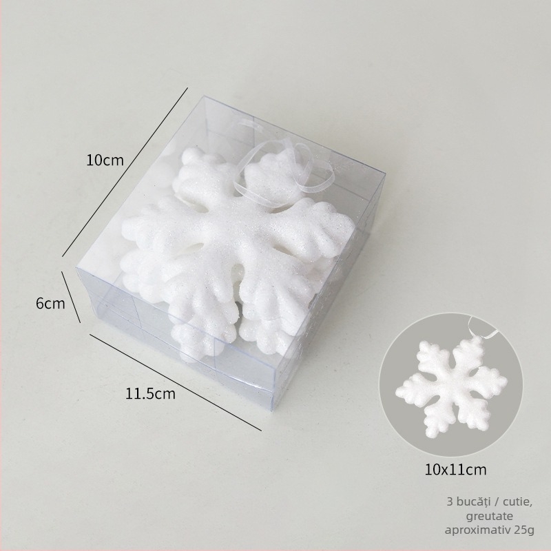 Ornament de Crăciun cu urs polar pentru brad, Material bubble, Brand Nuchi, Stil desen animat, minimalist modern, decorațiuni de Crăciun