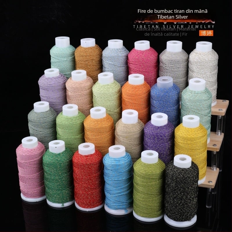 Sfoară pentru tricotat manual – Material: cordon, Procesare: tricotare manuală, Stil: Noul stil chinezesc, Model: Nobleman, Primăvara 2025