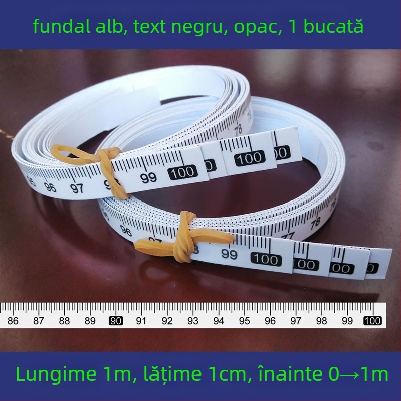 Etichetă autoadezivă transparentă pentru riglă, scară în centimetri, rezistentă la apă