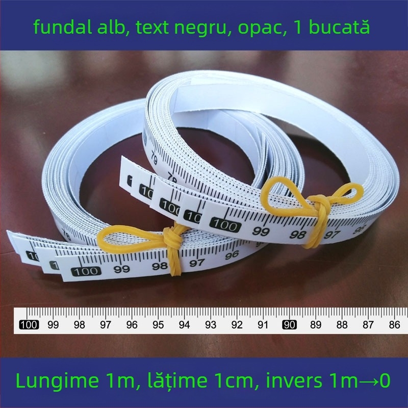 Etichetă autoadezivă transparentă pentru riglă, scară în centimetri, rezistentă la apă