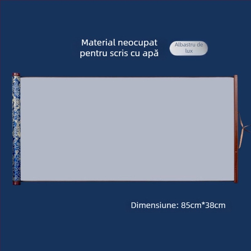 Tan yixuan Pânză pentru scriere cu apă, pentru practică de caligrafie și exerciții cu pensula, cu grilă de tip Rice Grid, design brocard, lavabilă