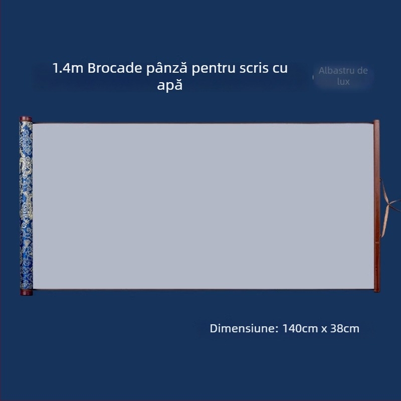 Tan yixuan Pânză pentru scriere cu apă, pentru practică de caligrafie și exerciții cu pensula, cu grilă de tip Rice Grid, design brocard, lavabilă