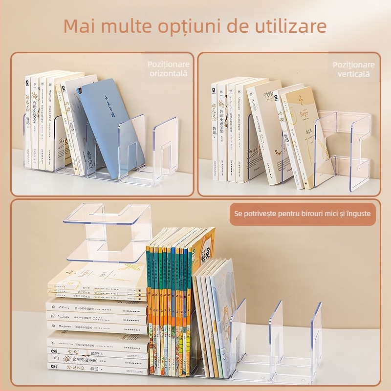 Raft vertical pentru fișiere, 4 niveluri, 36 compartimente, material PP, model 9674, organizator de fișiere