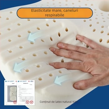 Pernă de latex cu formă de fluture, latex natural >90%, personalizare procesare disponibilă, potrivită pentru toate anotimpurile pentru adulți