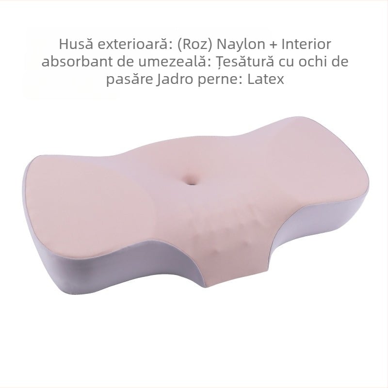 Pernă de latex cu formă de fluture, latex natural >90%, personalizare procesare disponibilă, potrivită pentru toate anotimpurile pentru adulți