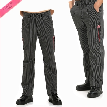 Pantaloni bucătar bărbați - absorbția umezelii, croială lejeră, durabili și rezistenți la uzură, pentru toate anotimpurile, acrilic 100%