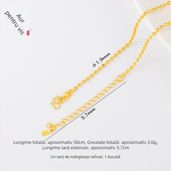 Accesorii bijuterii DIY – Cupru placat cu aur, Electroplacare, Stil vintage, Lanț cu mărgele