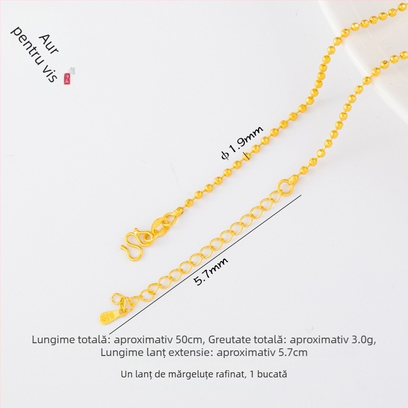 Accesorii bijuterii DIY – Cupru placat cu aur, Electroplacare, Stil vintage, Lanț cu mărgele