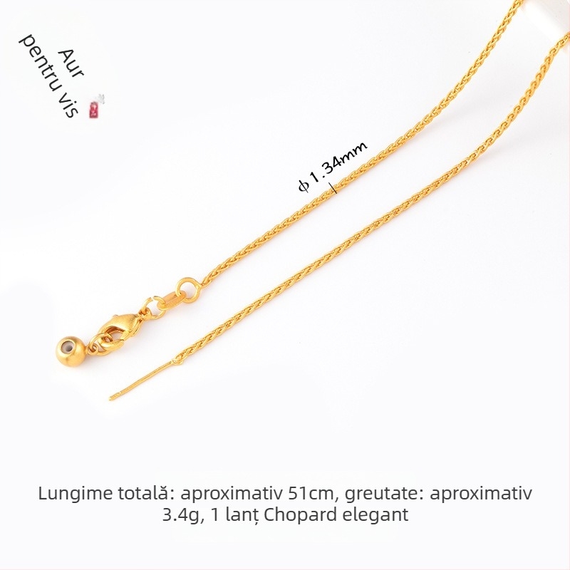 Accesorii bijuterii DIY – Cupru placat cu aur, Electroplacare, Stil vintage, Lanț cu mărgele