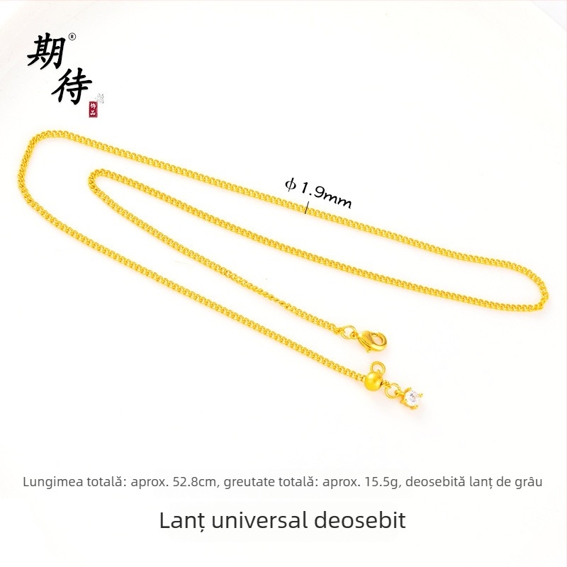 Accesorii bijuterii DIY – Cupru placat cu aur, Electroplacare, Stil vintage, Lanț cu mărgele