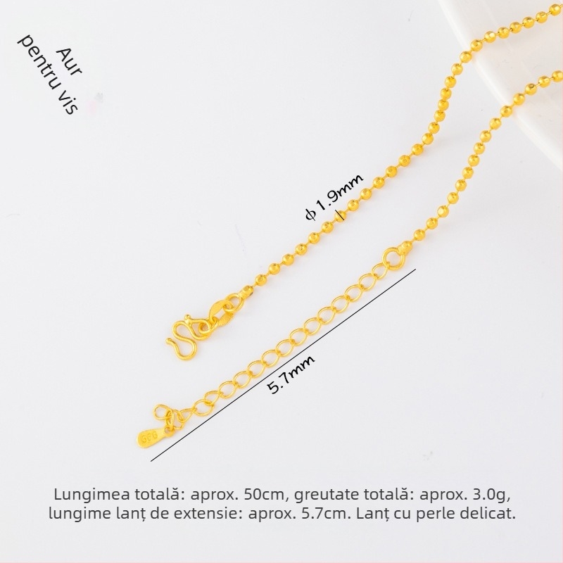 Accesorii bijuterii DIY – Cupru placat cu aur, Electroplacare, Stil vintage, Lanț cu mărgele