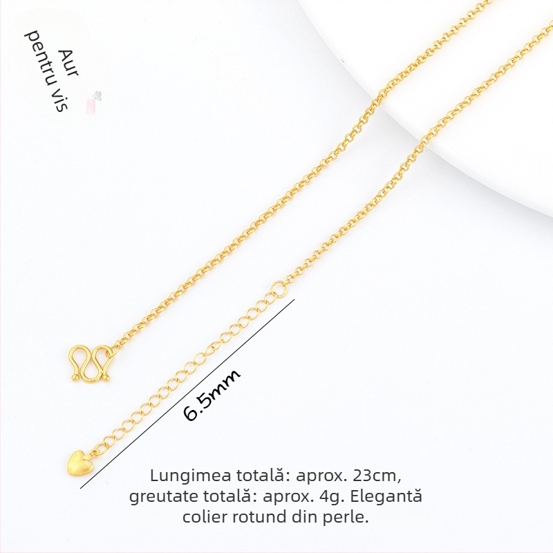 Accesorii bijuterii DIY – Cupru placat cu aur, Electroplacare, Stil vintage, Lanț cu mărgele