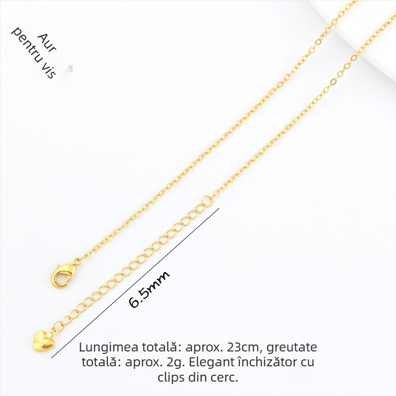 Accesorii bijuterii DIY – Cupru placat cu aur, Electroplacare, Stil vintage, Lanț cu mărgele