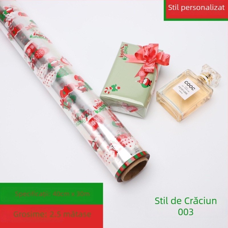 Hârtie de împachetat BOPP personalizată pentru cadouri, flori și articole de uz zilnic