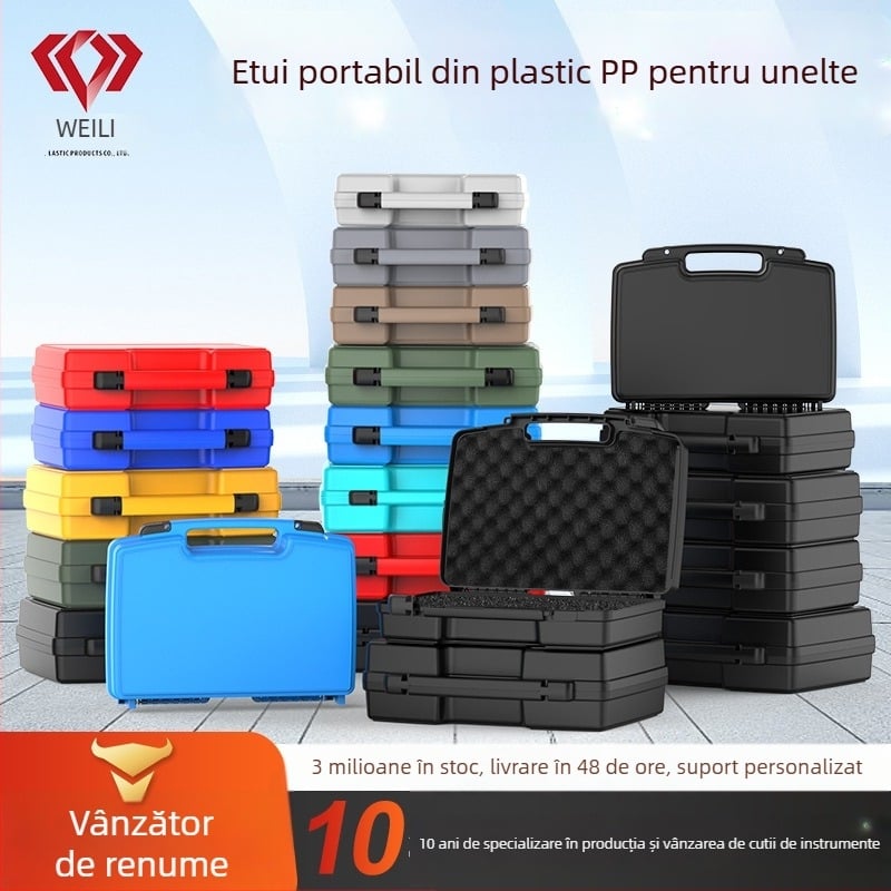 Cutie din plastic pentru unelte – cutie multifuncțională de depozitare, organizare piese și instrumente