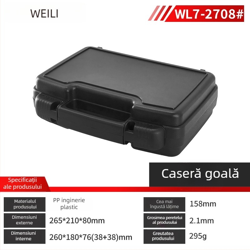 Cutie din plastic pentru unelte – cutie multifuncțională de depozitare, organizare piese și instrumente