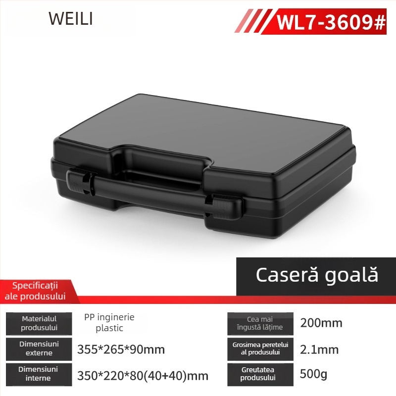 Cutie din plastic pentru unelte – cutie multifuncțională de depozitare, organizare piese și instrumente