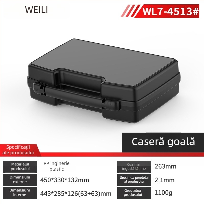 Cutie din plastic pentru unelte – cutie multifuncțională de depozitare, organizare piese și instrumente