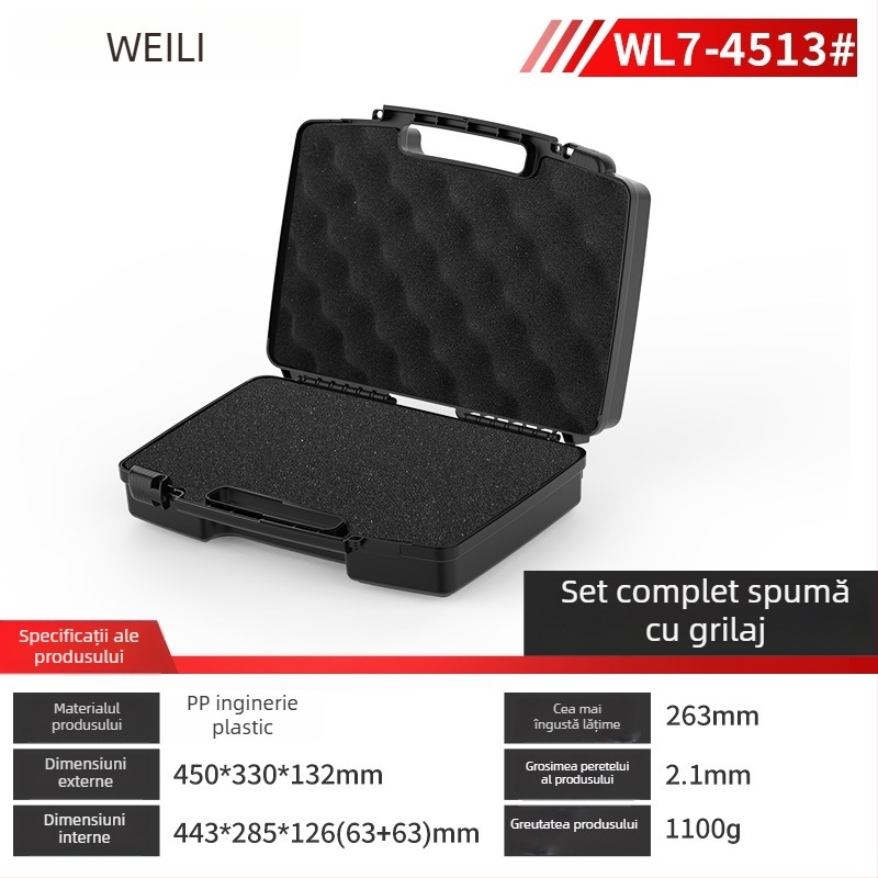 Cutie din plastic pentru unelte – cutie multifuncțională de depozitare, organizare piese și instrumente