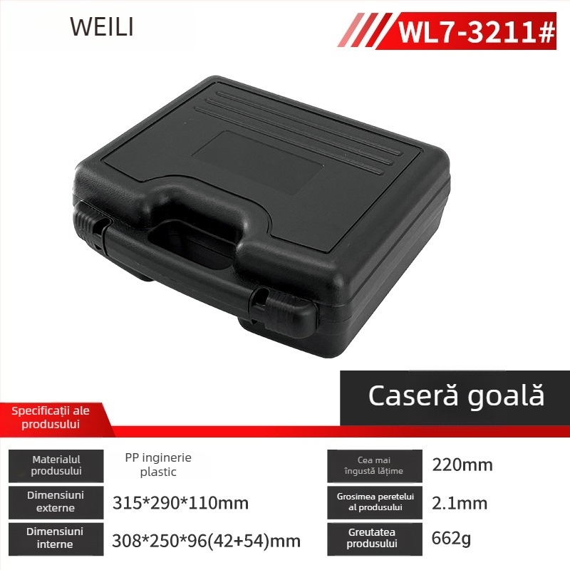 Cutie din plastic pentru unelte – cutie multifuncțională de depozitare, organizare piese și instrumente