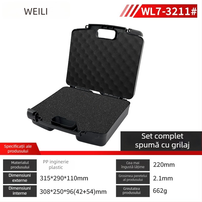 Cutie din plastic pentru unelte – cutie multifuncțională de depozitare, organizare piese și instrumente