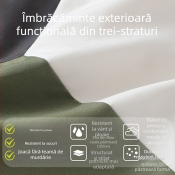 Geacă cu glugă pentru copii, unisex, toamnă, poliester, imprimeu desen animat, fermoar, 1-3 ani