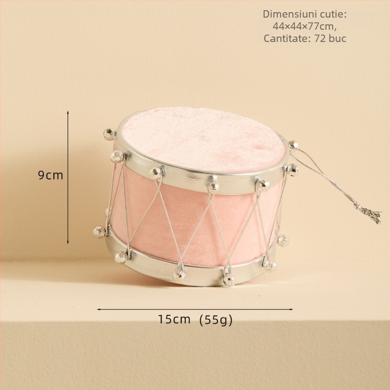 Pandantiv fulg de zăpadă pentru brad cu bețișor de bomboană, material Bubble, stil Crăciun, ambalare individuală