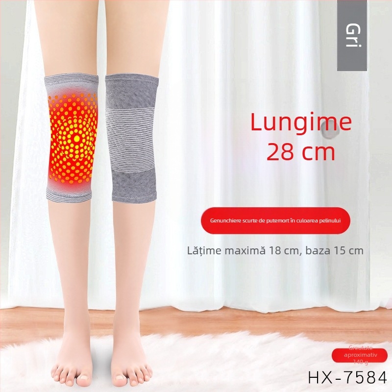 Orteza pentru genunchi încălzitoare cu Mugwort pentru căldură și protecția articulațiilor — Ruiya, Adulți, Iarna 2025