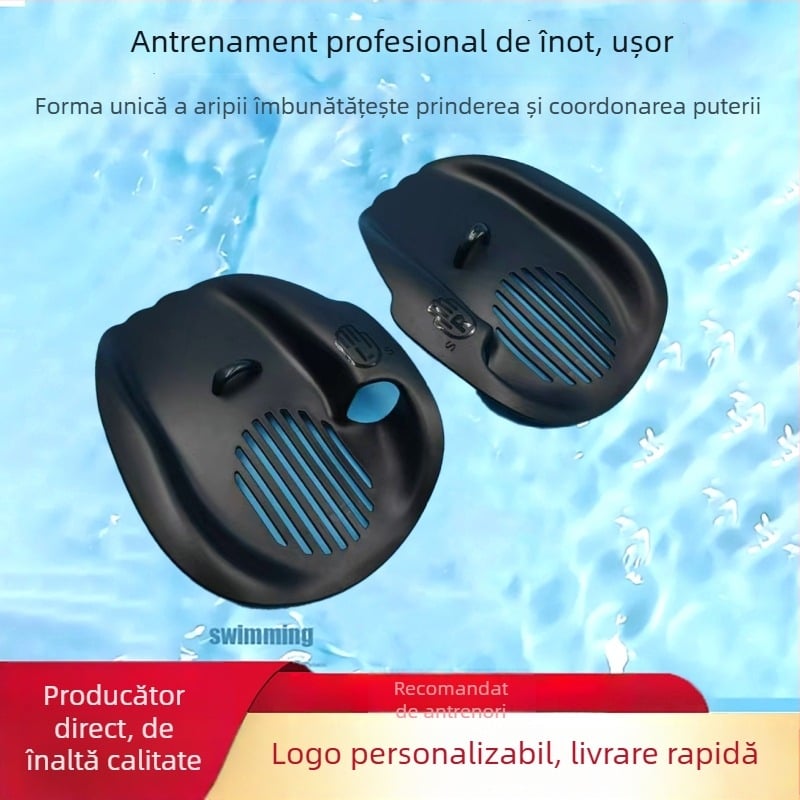 Antrenor de înot cu palete de mână pentru începători — material PC, brand More waves, personalizabil, etichetă privată licențiată