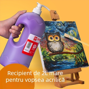 Meibang vopsea acrilică pentru pereți, 2000 ml în borcan, pentru pictură murală manuală