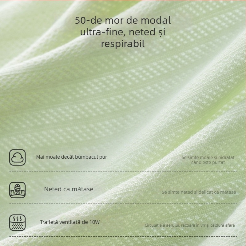 Lenjerie pentru maternitate cu modal antibacterian, talie înaltă, pentru sarcină în stadiu tâziu