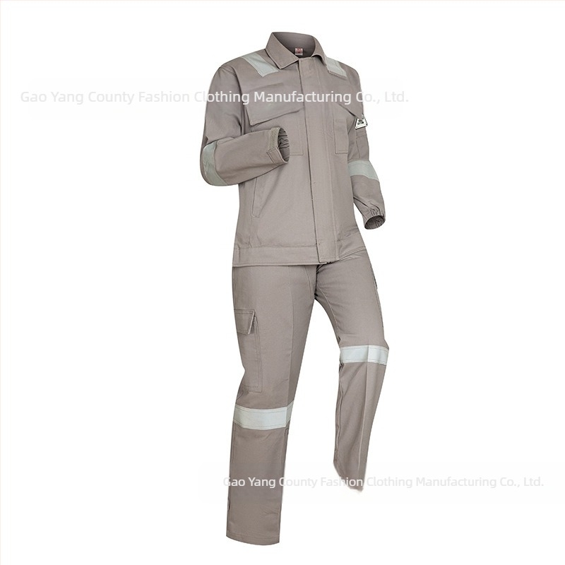 Set de îmbrăcăminte de lucru din bumbac pentru fabrici și mine, evacuarea umezelii, primăvară-toamnă