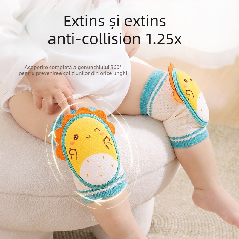 Beptides protecții pentru genunchi pentru bebeluși – pentru mers și târâre, set de protecții anti-cădere, toamnă-iarnă 2025