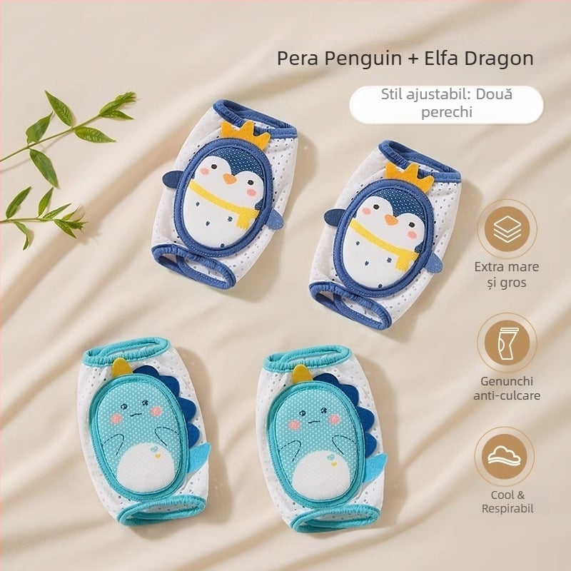 Beptides protecții pentru genunchi pentru bebeluși – pentru mers și târâre, set de protecții anti-cădere, toamnă-iarnă 2025