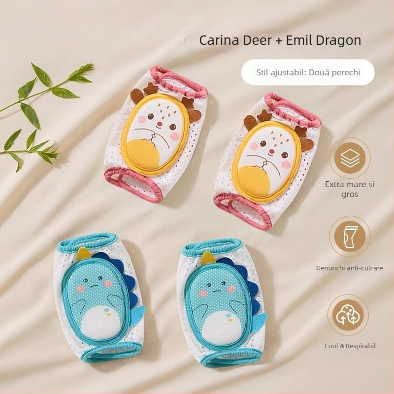 Beptides protecții pentru genunchi pentru bebeluși – pentru mers și târâre, set de protecții anti-cădere, toamnă-iarnă 2025