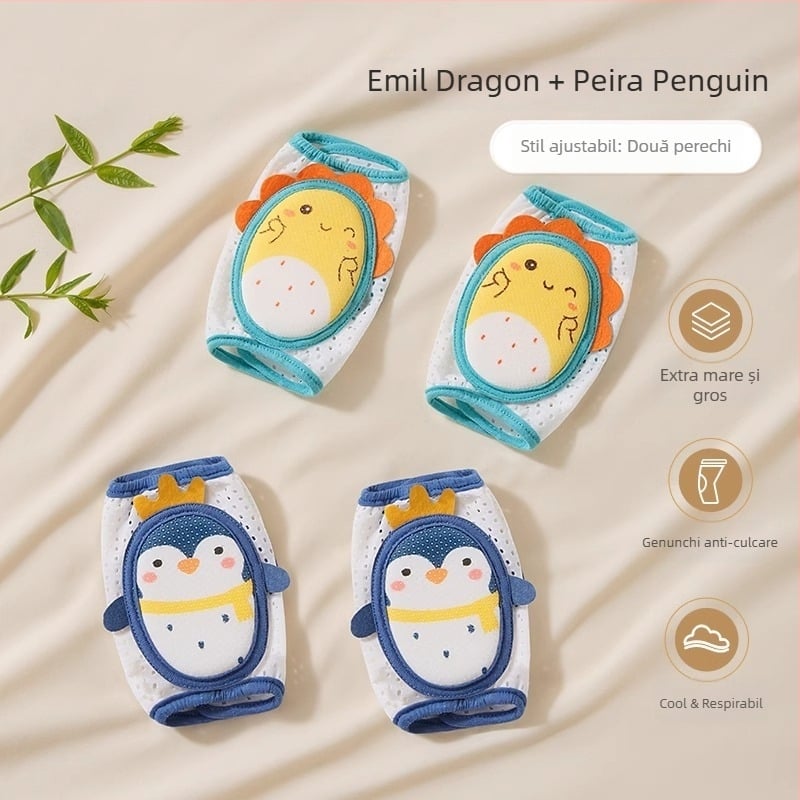 Beptides protecții pentru genunchi pentru bebeluși – pentru mers și târâre, set de protecții anti-cădere, toamnă-iarnă 2025